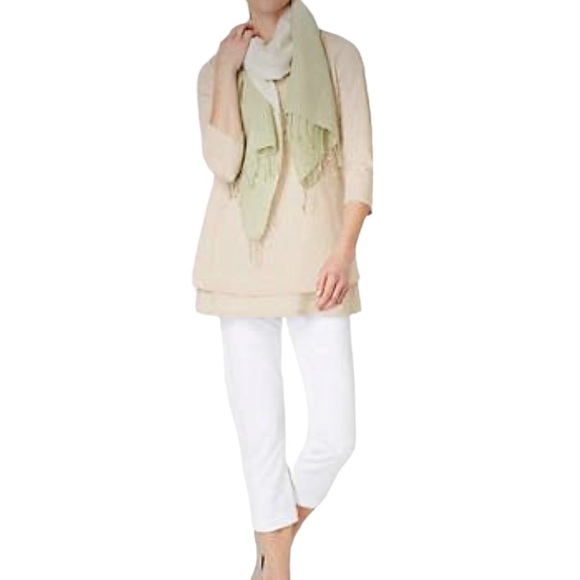 J. Jill Pure Jill Boatneck Layered Tunic in Heather Oatmeal M - Picture 1 of 6